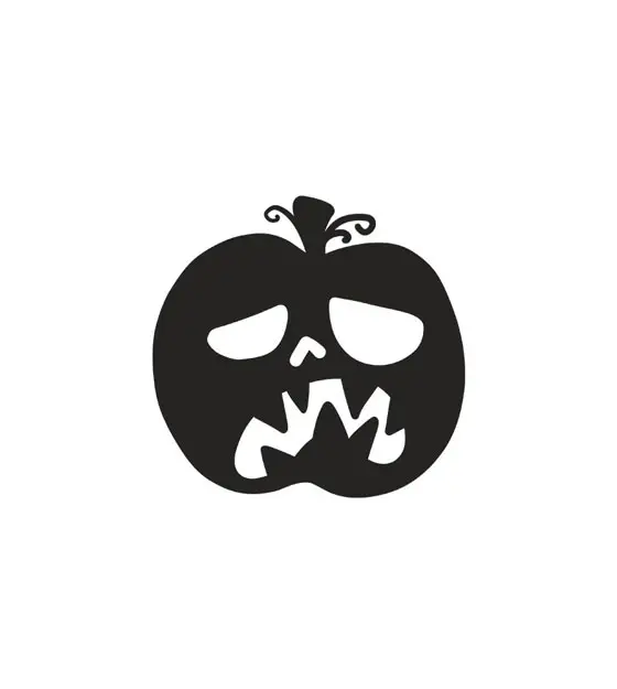 Pleading Halloween Jack O' Lantern Silhouette Art
