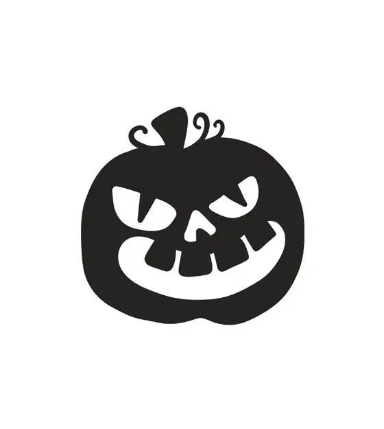 Beaming Jack O' Lantern Halloween Silhouette Art