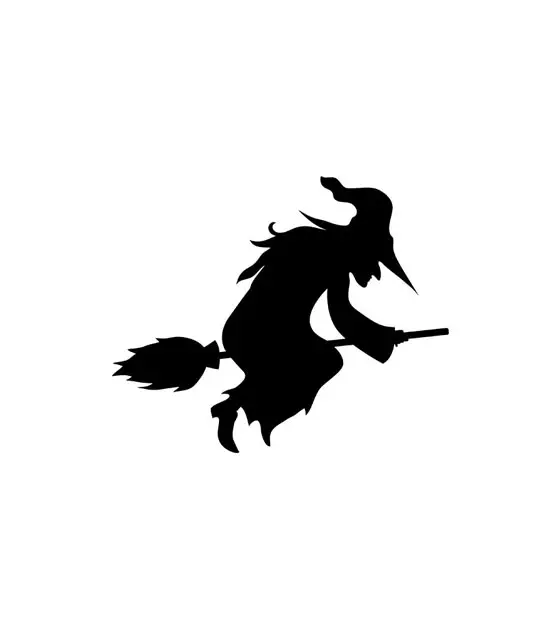 Villainous Witch Halloween Silhouette Art