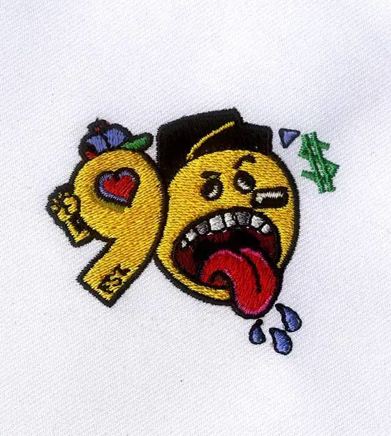 Wacky and Wonderful Emoji Embroidery Design