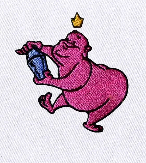 Funky Bartender Alien Embroidery Design