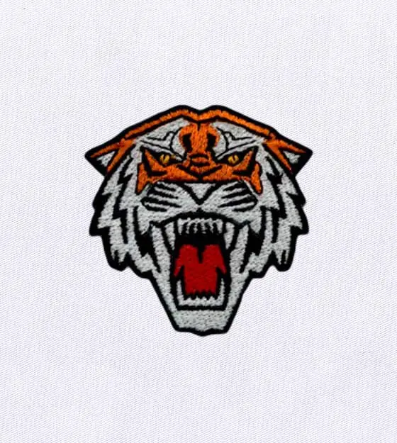 Savage and Wild Tiger Embroidery Design