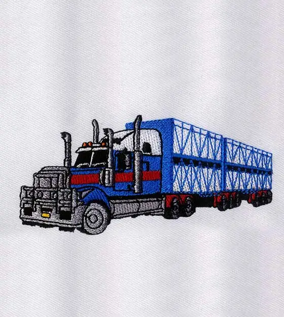 Fancy and Fantastic Truck Embroidery Design