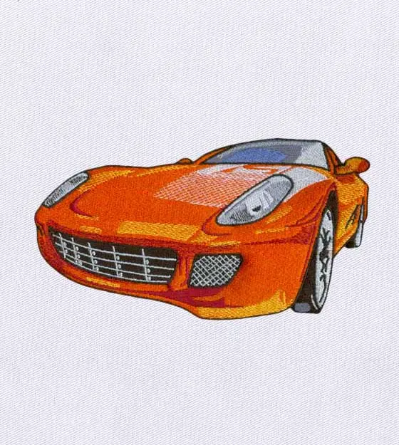 Boisterous and Titillating Car Embroidery Design