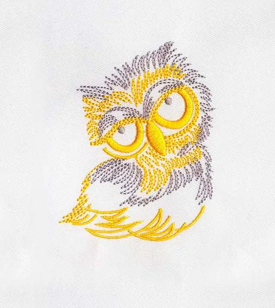 Dazzling Baby Owl Machine Embroidery Design