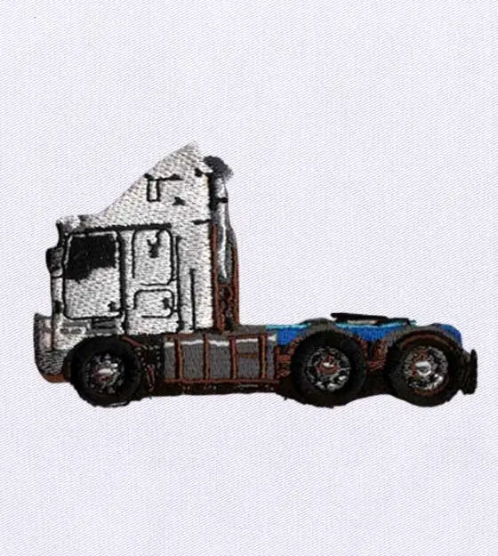 Fabulous Freight Truck Embroidery Design
