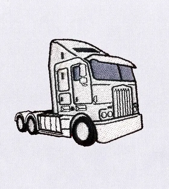 Artistic Heavy Duty Truck Embroidery Design