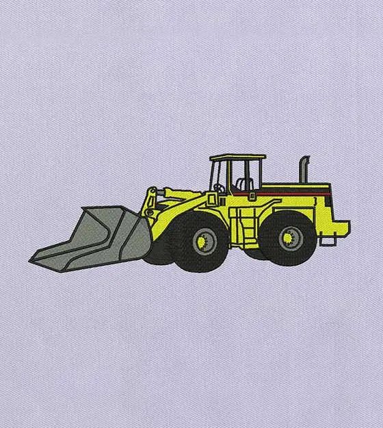 Dazzling Tractor Machine Embroidery Design