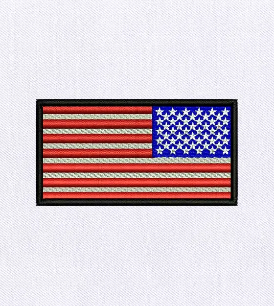 Star Studded USA Flag Embroidery Design