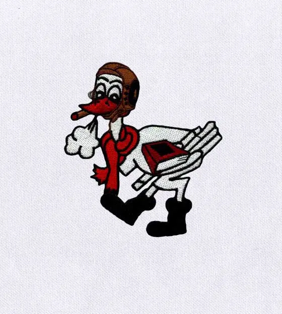 Tranquil Pilot Duck Embroidery Design