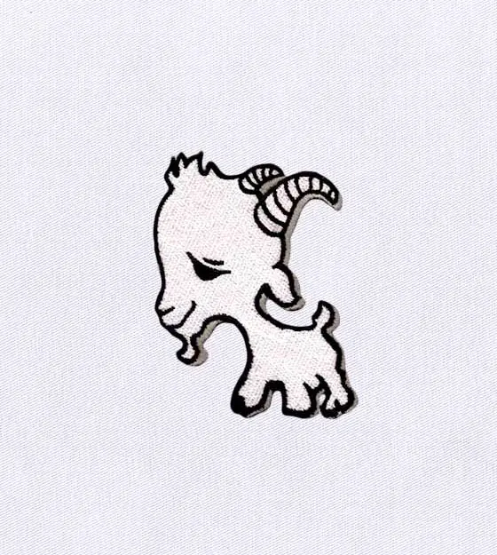 Naughty Miniature Goat Embroidery Design