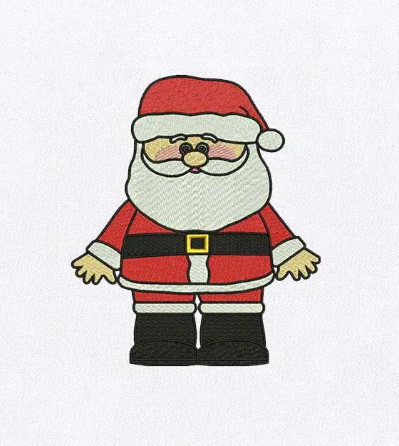 Endearing Miniature Santa Claus Embroidery Design