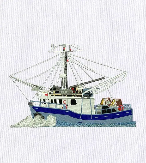 Breathtaking Luxury Ship Embroidery Design