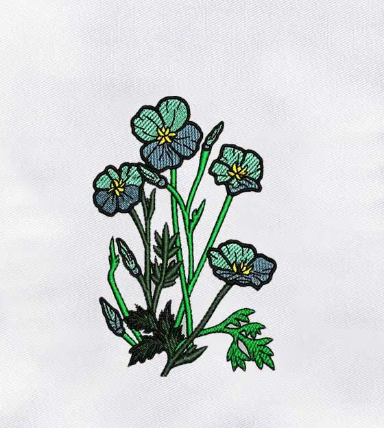 Fancy Flower Bunch Digital Embroidery Design