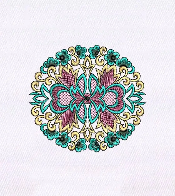 Exquisitely Elaborate Quilting Embroidery Design