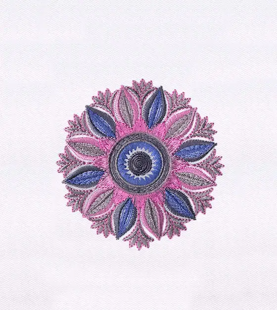 Finely Crafted Pastel Quilting Embroidery Design