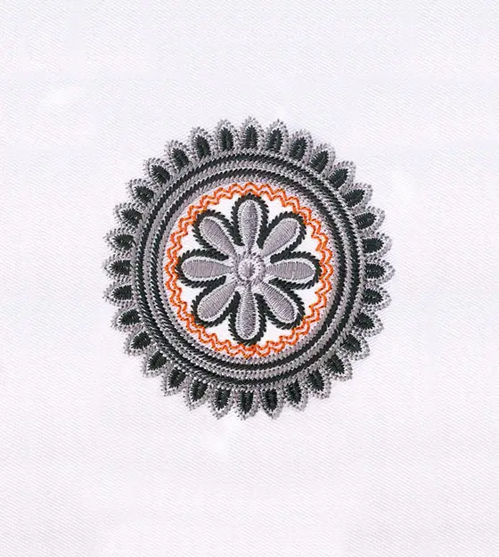 Detailed Circular Quilting Embroidery Design
