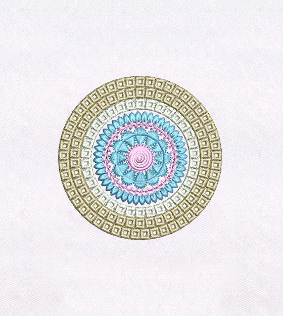 Exuberantly Detailed Quilting Embroidery Design