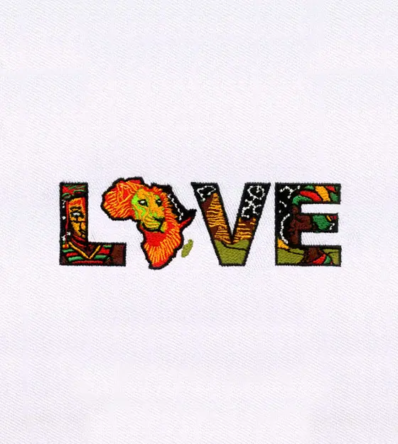 Eternal Love for Africa Embroidery Design