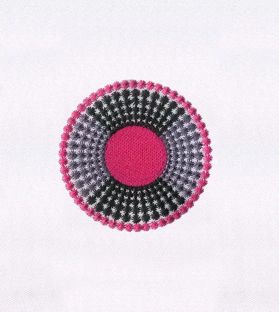 Colorful Circle Quilting Embroidery Design