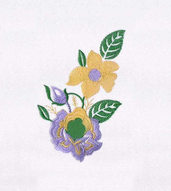 Beautiful Bush of Flowers Embroidery Design