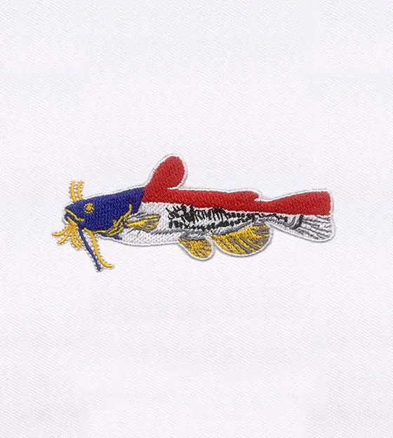 Beautiful Coy Fish Cap Embroidery Design