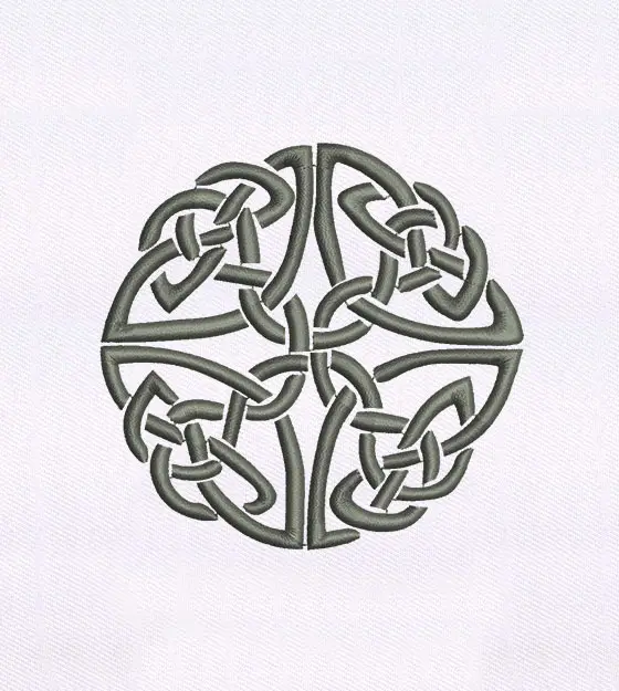 Intricately Conjoined Pattern Quilting Embroidery Design