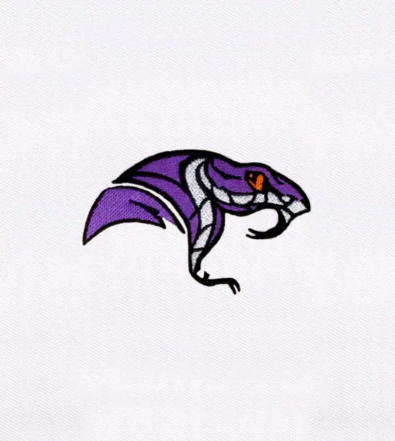 Deadly Viper Snake Embroidery Design