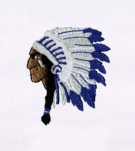 Regal Chief Native American Man Embroidery Design