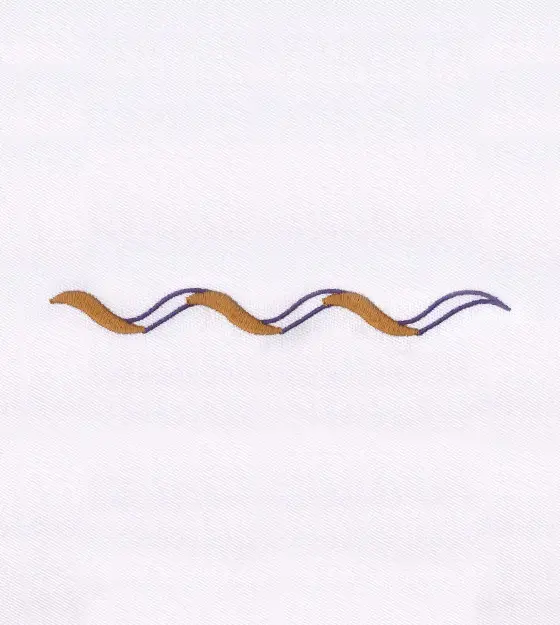 Artistic Wavy Border Embroidery Design