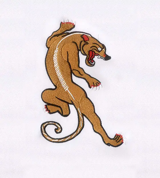 Roaring Puma Embroidery Design