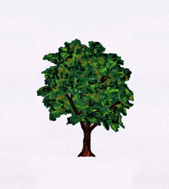 Beautifully Luscious Evergreen Tree Embroidery Design