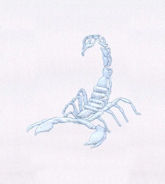 Deadly Venomous Scorpion Embroidery Design