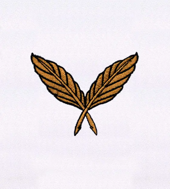 Antediluvian Quill Pen Embroidery Design