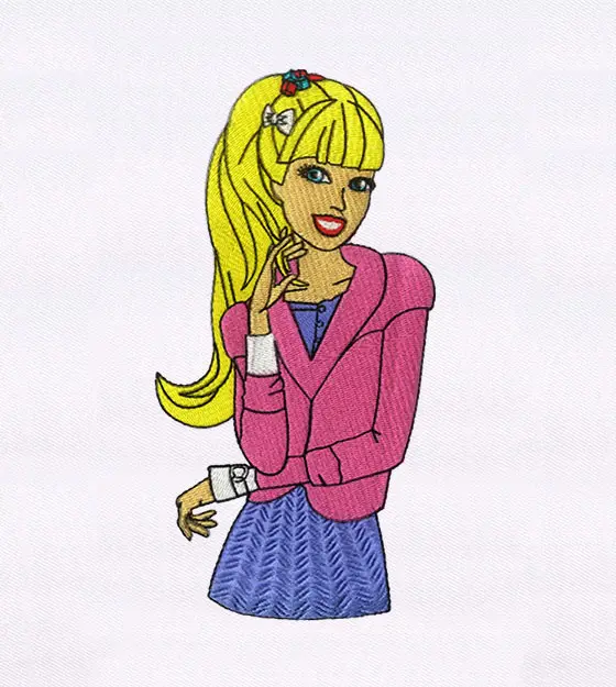 Fabulously Awesome Girl Embroidery Design