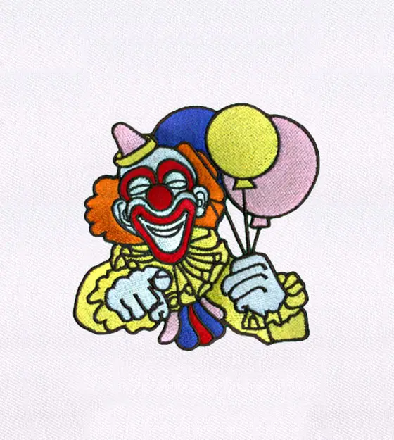 Friendly and Happy Clown Embroidery Design