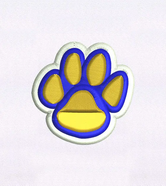 Bear Paw Embroidery Design