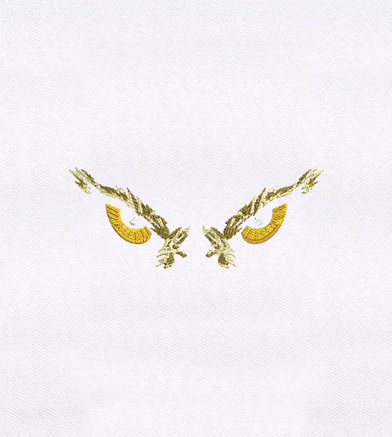 Wild Fixated and Determined Owl Eyes Embroidery Design