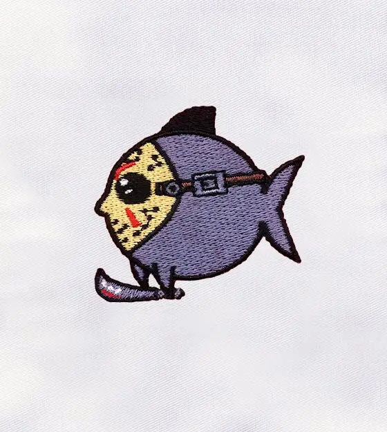 Little Fish with Panga Tool Embroidery Design