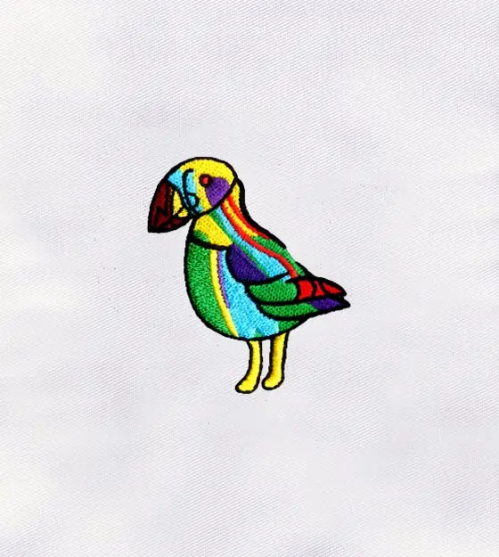 Colorful Parrot Digital Embroidery Design