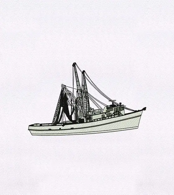 Exquisitely Luxury Ship Liner Embroidery Design