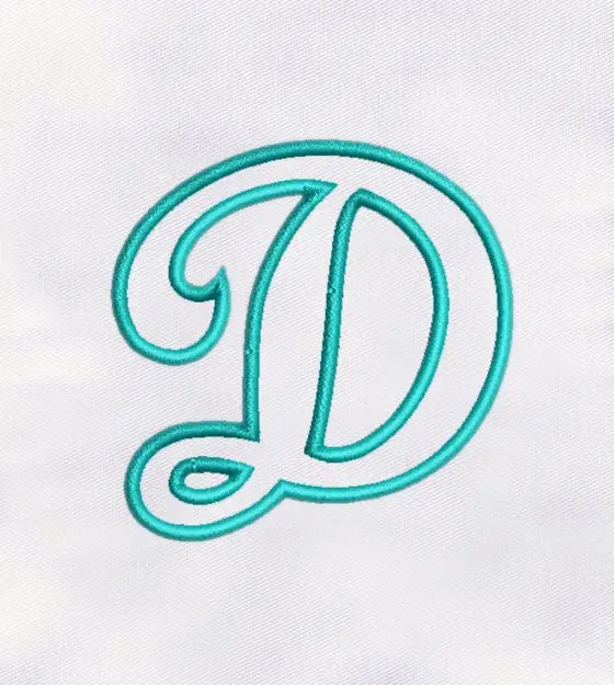 Alphabet Font Puff Embroidery Design