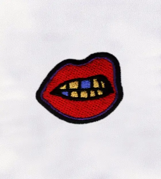 Red Lip Machine Embroidery Design