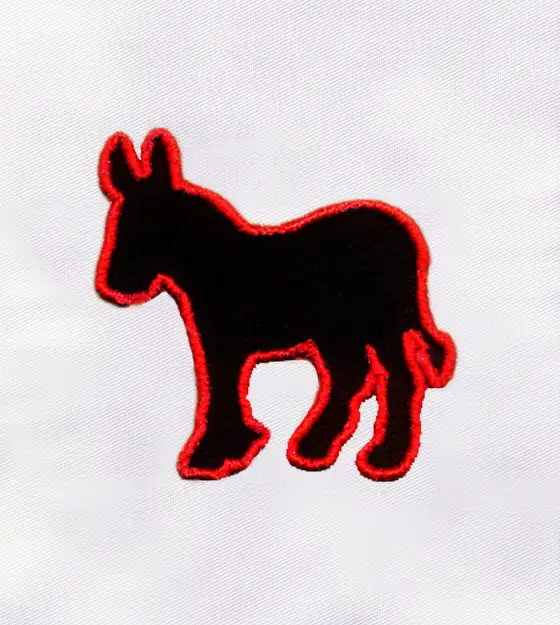 3D Puff Donkey Embroidery Design