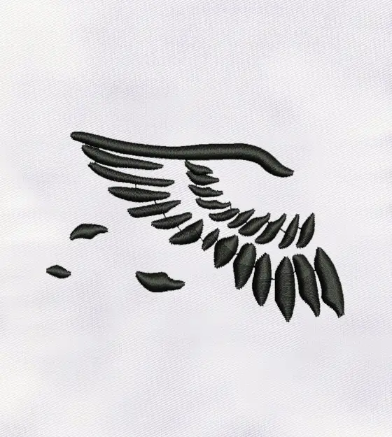 Bird Feathers Machine Embroidery Design