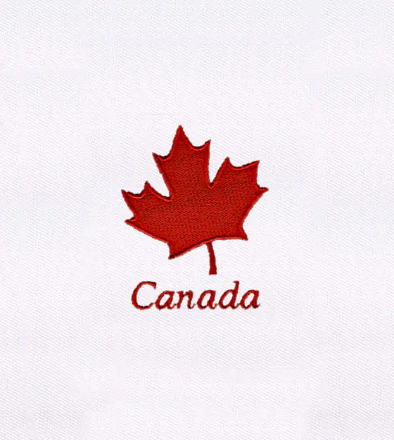Iconic Canadian Maple Leaf Embroidery Design