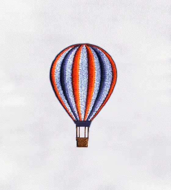 Hot Air Balloon Machine Embroidery Design