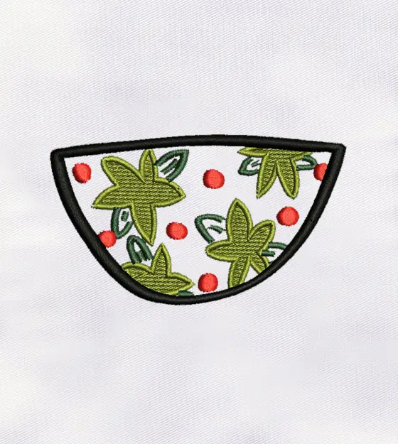 Beautiful Flower Bowl Embroidery Design