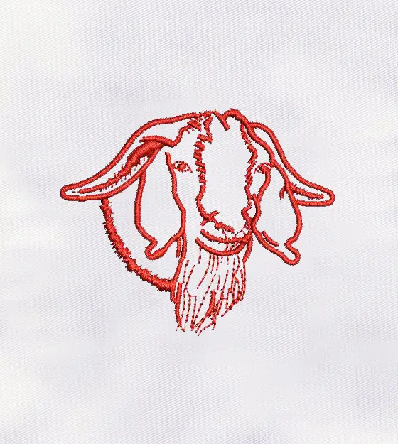 Beard Goat Machine Embroidery Design