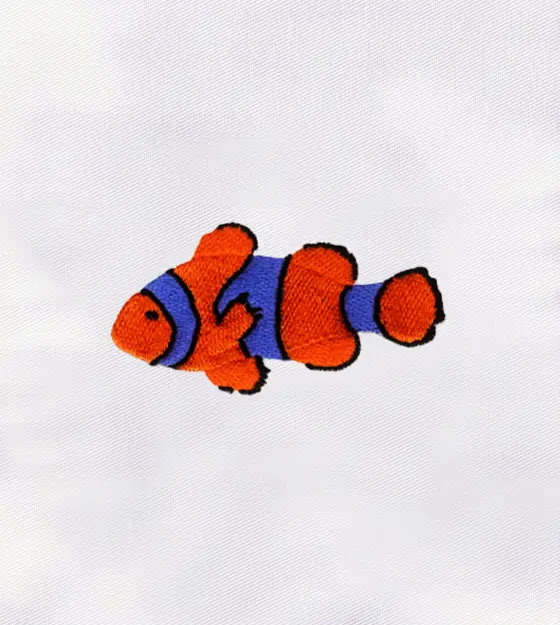 Colorful Little Fish Machine Embroidery Design